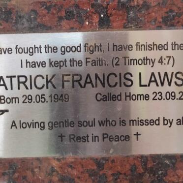 LAWSON Patrick Francis 