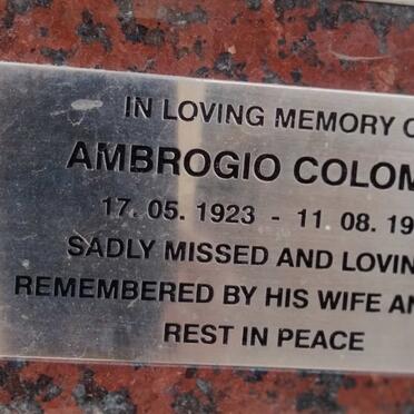 COLOMBO Ambrogio 1923-1989