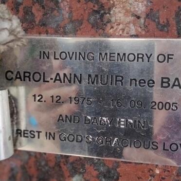 MUIR Carol-Ann nee BAUER 1975-2005 :: MUIR Erin