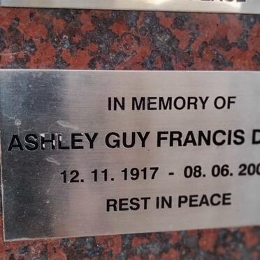 DRAKE Ashley Guy Francis 1917-2004