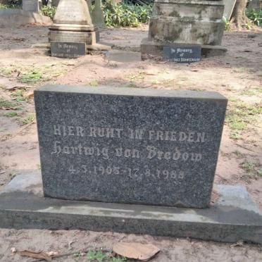 BREDOW Hartwig, von 1905-1988