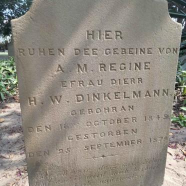 DINKELMANN A.M. Regine 1845-1879