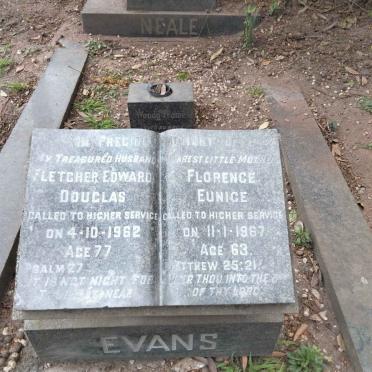EVANS Fletcher Edward Douglas -1962 &amp; Florence Eunice -1967