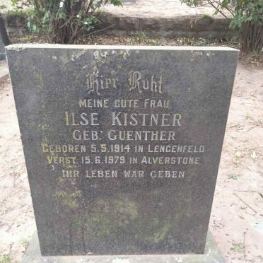 KISTNER Ilse nee GUENTHER 1914-1979