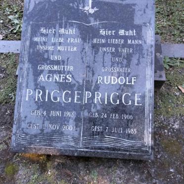 PRIGGE Rudolf 1906-1985 &amp; Agnes 1913-2003