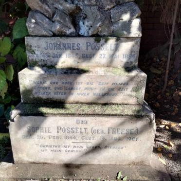 POSSELT Johannes 1845-1894 &amp; Sophie FREESE 1844-1906