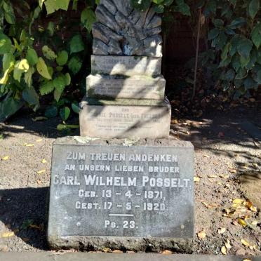 POSSELT Johannes 1845-1894 &amp; Sophie FREESE 1844-1906 :: POSSELT Carl Wilhelm 1871-1920