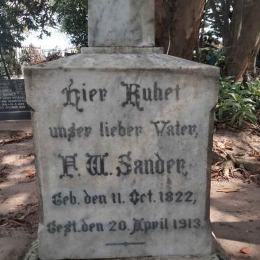 SANDER F.W. 1822-1913