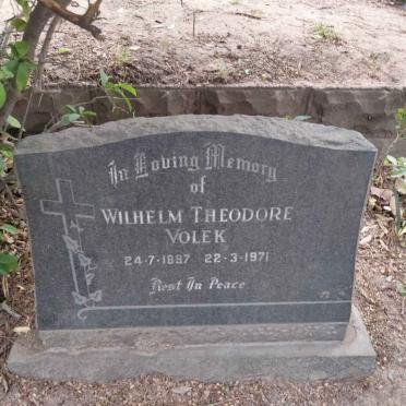 VOLEK Wilhelm Theodore 1897-1971