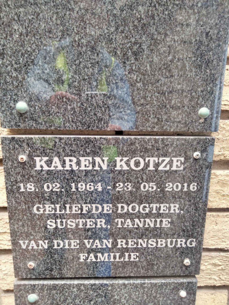 KOTZE Karen 1964-2016