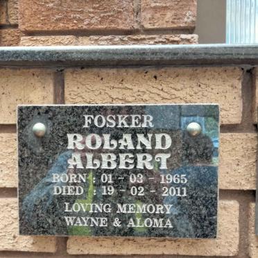 FOSKER Roland Albert 1965-2011