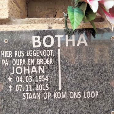 BOTHA Johan 1954-2015