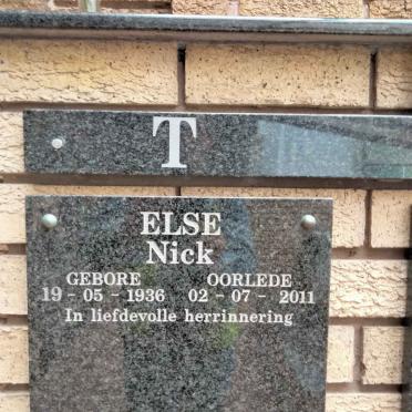 ELSE Nick 1936-2011