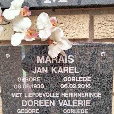 MARAIS Jan Karel 1930-2016 & Doreen Valerie 1935-