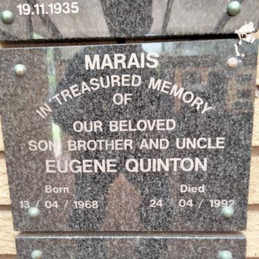 MARAIS Eugene Quinton 1968-1992