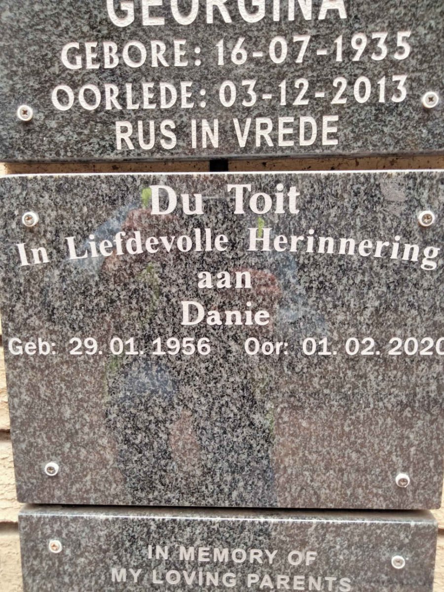 TOIT Danie, du 1956-2020