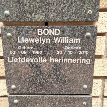 BOND Llewelyn William 1992-2010