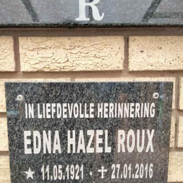 ROUX Edna Hazel 1921-2016