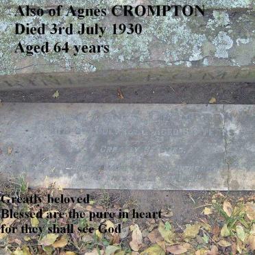 CROMPTON Agnes 1866-1930