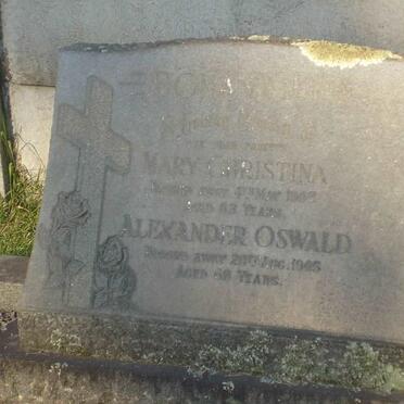 BONAMOURE Alexander Oswald 1897-1965 &amp; Mary Christina 1922-1965