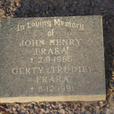 FRARA John Henry -1985 &amp; Gerty -1991