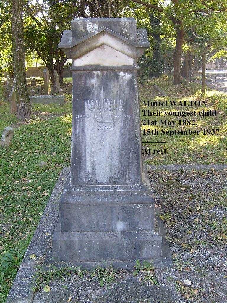 WALTON Muriel 1882 - 1937