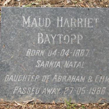 BAYTOPP Maud Harriet 1887-1968