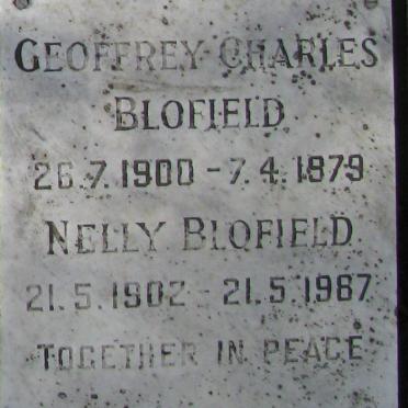 BLOFIELD Geoffrey Charles 1900-1975 &amp; Nelly 1902-1987