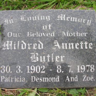 BUTLER Mildred Annette 1902-1978