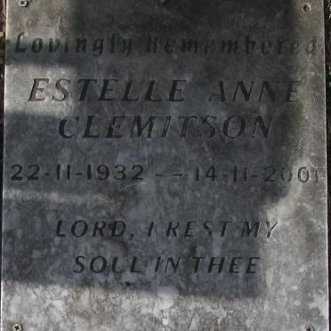 CLEMITSON Estellle Anne 1932-2001