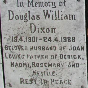 DIXON Douglas William 1901-1988