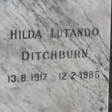 DITCHBURN Hilda Lutando 1917-1986