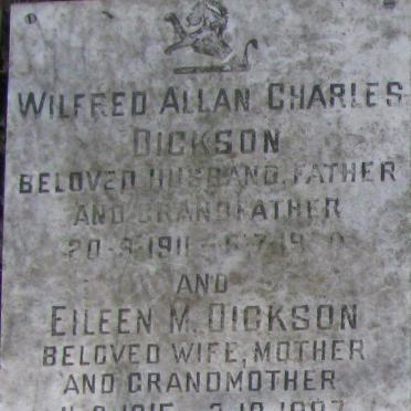 DICKSON Wilfred Allan 1911- &amp; Elinee M. 1915-1997