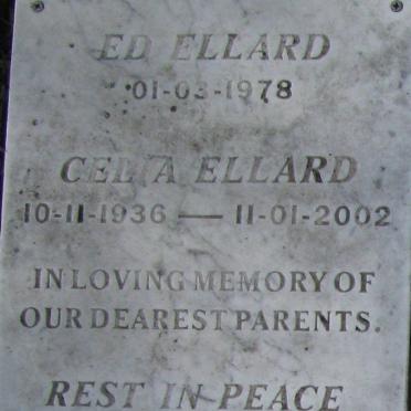 ELLARD Ed -1978 &amp; Celia 1936-2002