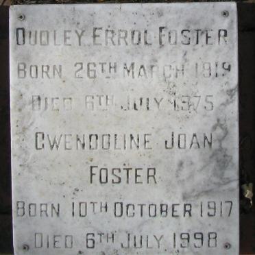 FOSTER Dudley Errol 1919-1975 &amp; Gwendoline Joan 1917-1998