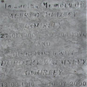 GOURLEY Alfred Dudley 1900-1970 &amp; Dorothy Walmsley 1916-2000