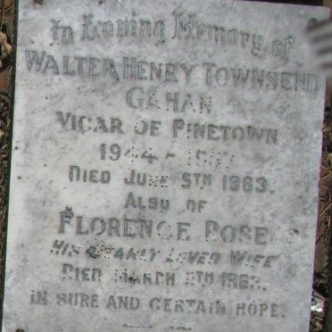 GAHAN Walter Henry Townsend -1963 &amp; Florence Rose -1963