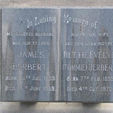 HERBERT James 1899-1969 &amp; Hettie Evelyn 1899-1970