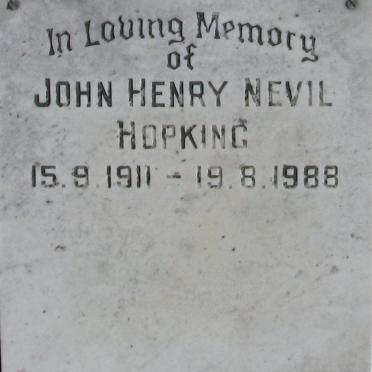 HOPKING John Henry Nevil 1911-1988