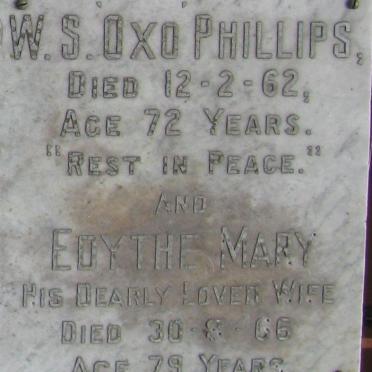 PHILLIPS  W.S. Oxo 1890-1962 &amp; Edythe Mary 1887-1966