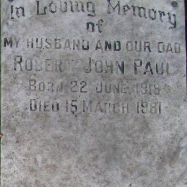 PAUL Robert John 1919-1981