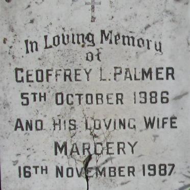 PALMER Geoffrey L. 1986 &amp; Marcery -1987
