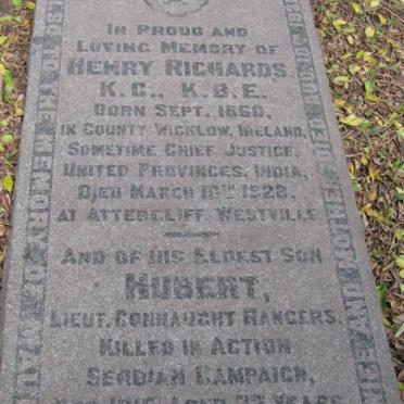 RICHARDS Henry 1860-1928 &amp; Maud -1931 :: RICHARDS Hubert  1892-1915