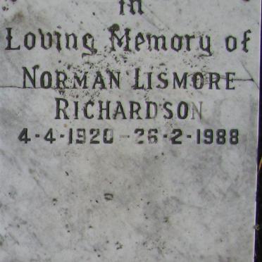 RICHARDSON Norman Lismore 1920-1988