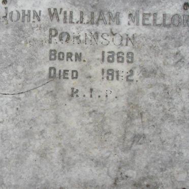 ROBINSON John William Mellor 1869-1962