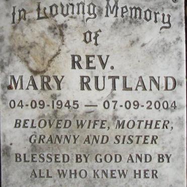 RUTLAND Mary 1945-2004