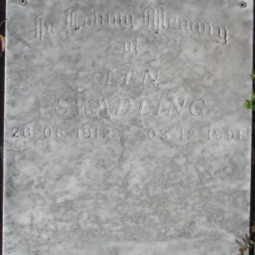 SWADLING Len 1912-1998