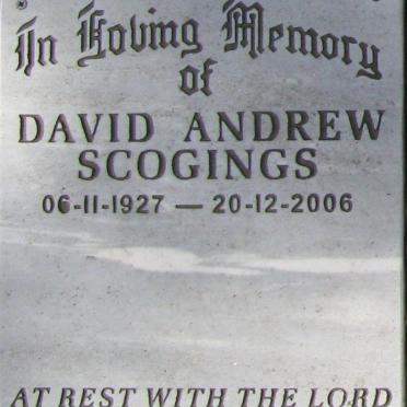 SCOGINGS David Andrew 1927-2006