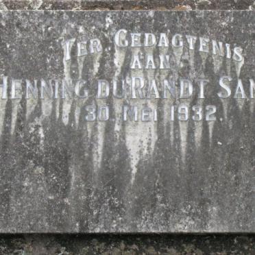SAMUEL Henning du Randt -1932