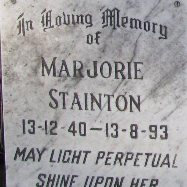 STAINTON Majorie 1940-1993